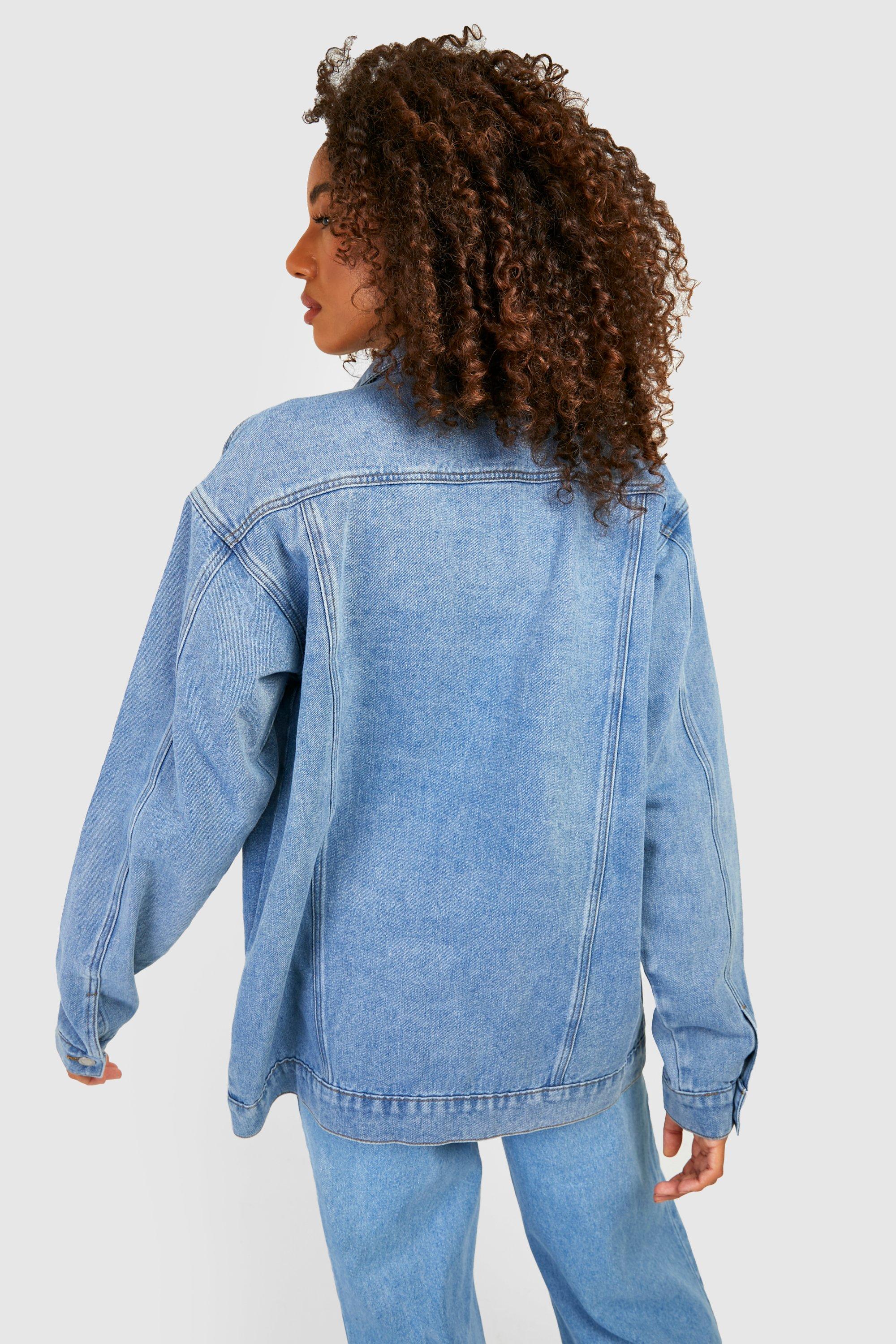 Oversized denim jacket skroutz new arrivals